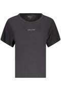 PEPE JEANS WOMEN'S SHORT-SLEEVE T-SHIRT BLACK-0