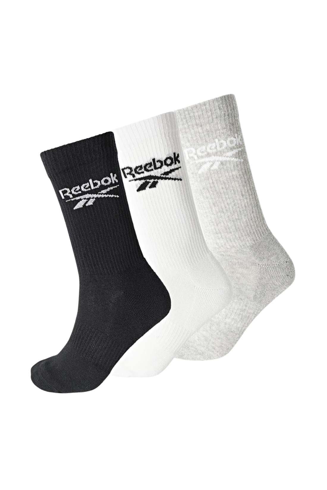 REEBOK - Unisex 3-pack Classic Core Crew socks  - Size-2